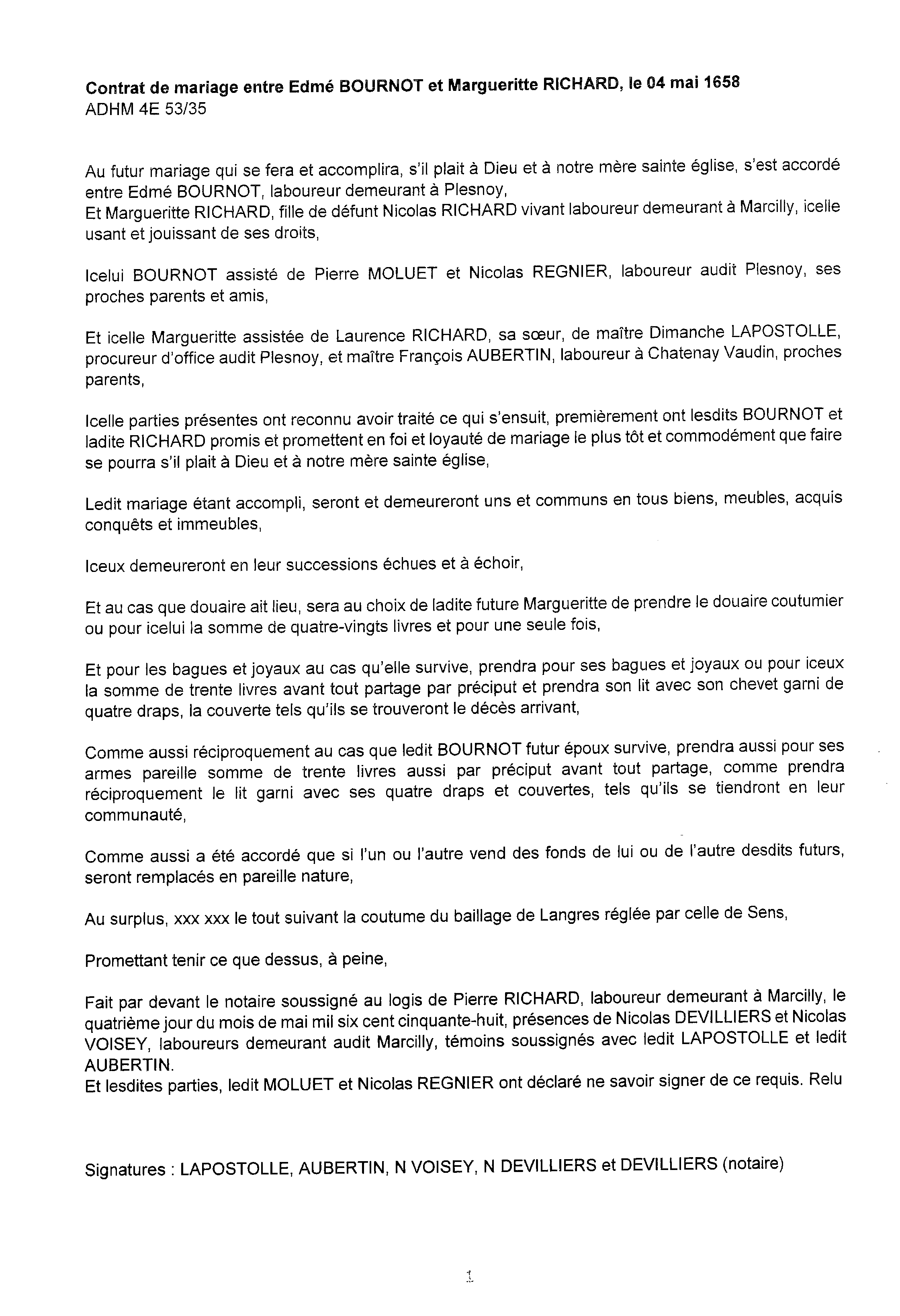 Contrat mariage Bournot Edme - Richard Marguerite.jpg